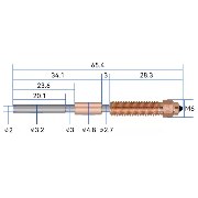 Nozzle 0,4 mm y barrel de titanio y cobre todo en uno K1C K1 Max mejorada de alto flujo para impresora 3D Ender-3 V3